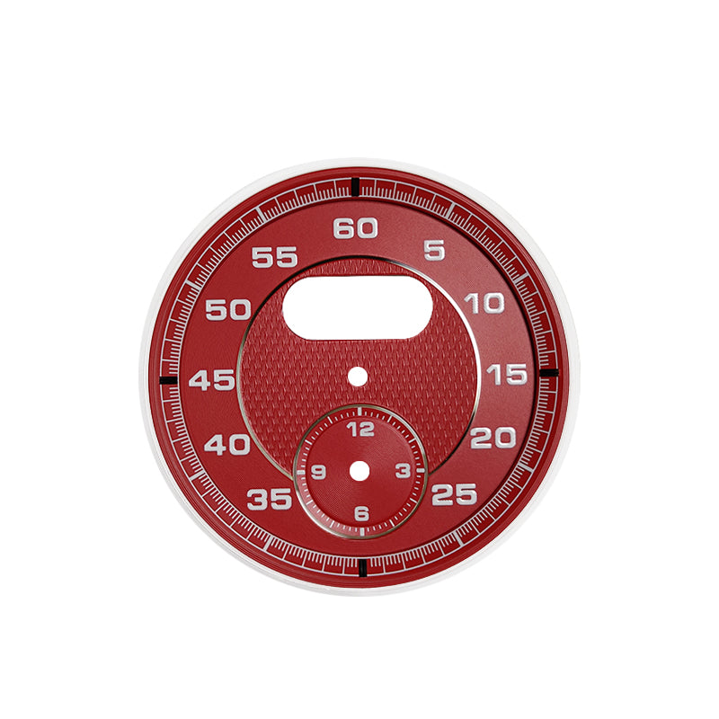 Red/White/Green Dial Clock Gauge Chrono For Porsche Cayman 911 718 Macan Cayenne Boxster Panamera